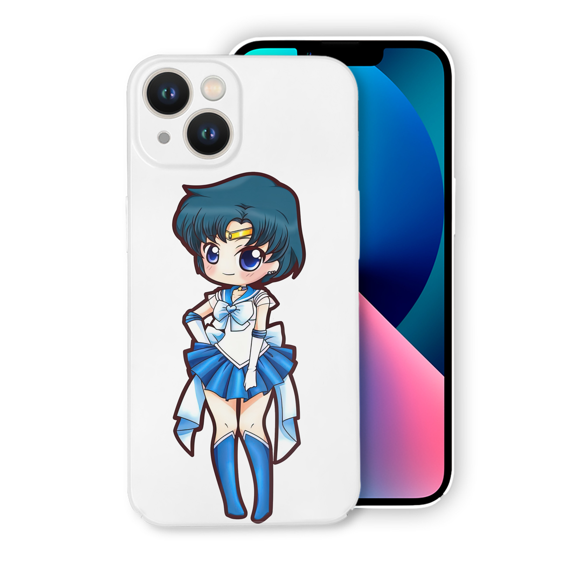 （画像用） 美少女戦士セーラームーン 水野 亜美 みずの あみ Sailor Moon Mizuno Ami 【iPhone 14シリーズ対応】ハードケース