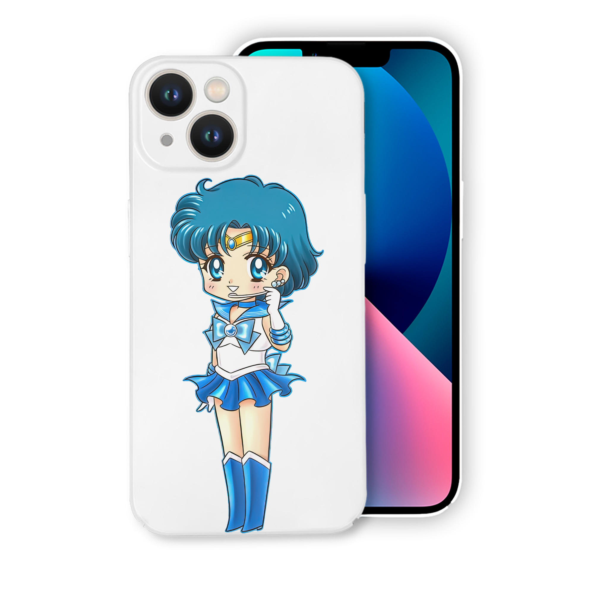 （画像用） 美少女戦士セーラームーン 水野 亜美 みずの あみ Sailor Moon Mizuno Ami 【iPhone 14シリーズ対応】ハードケース