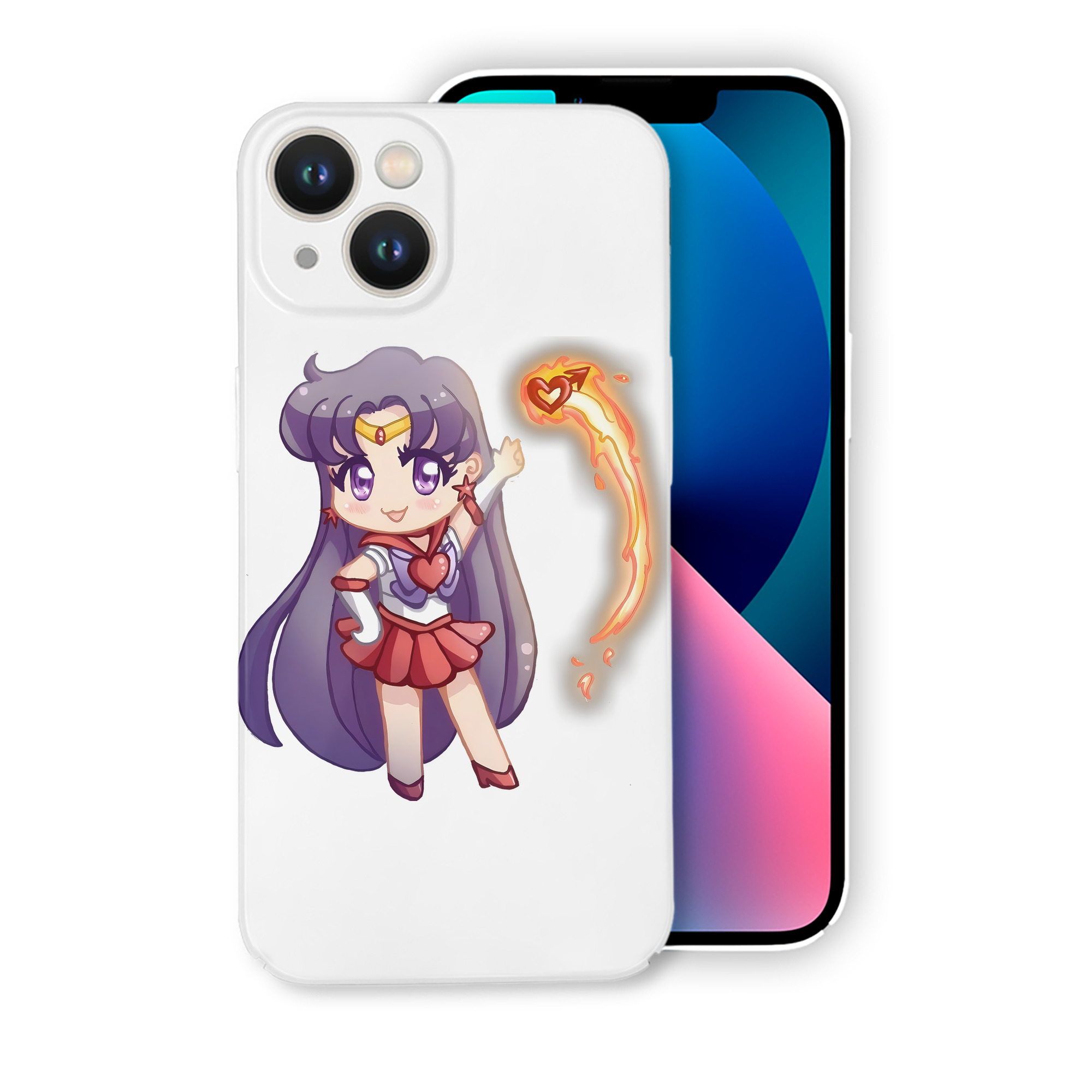 （画像用） 美少女戦士セーラームーン 火野レイ ひの レイ Sailor Moon Hino Rei （セーラーマーズ,Sailor Mars） 【iPhone 14シリーズ対応】ハードケース