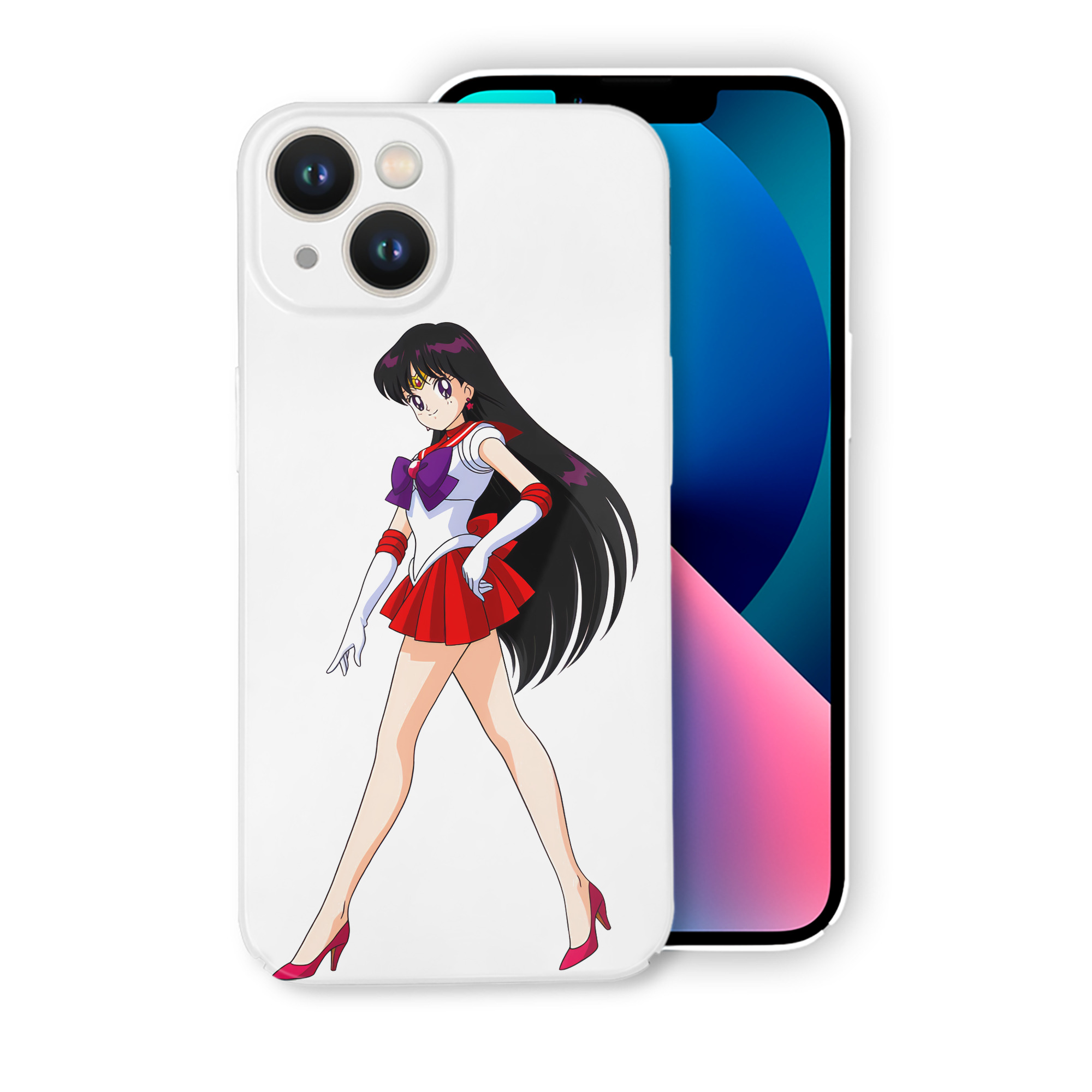 （画像用） 美少女戦士セーラームーン 火野レイ ひの レイ Sailor Moon Hino Rei （セーラーマーズ,Sailor Mars） 【iPhone 14シリーズ対応】ハードケース