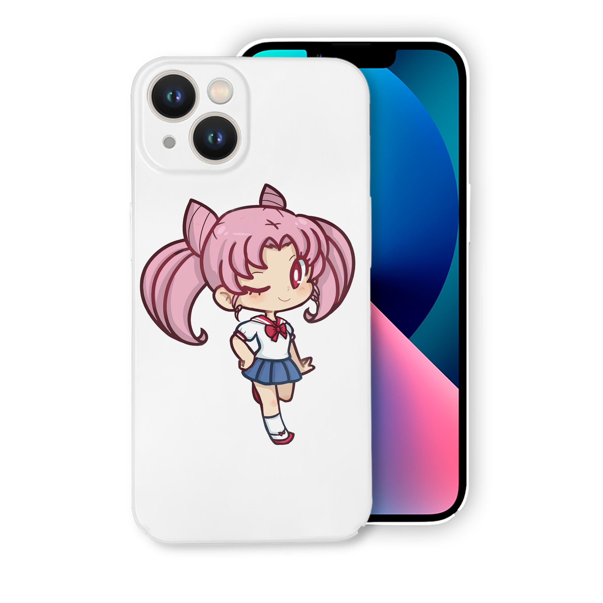 （画像用） 美少女戦士セーラームーン ちびうさ Sailor Moon Chibiusa Tsukino Usagi Small Lady Serenity 【iPhone 14シリーズ対応】ハードケース