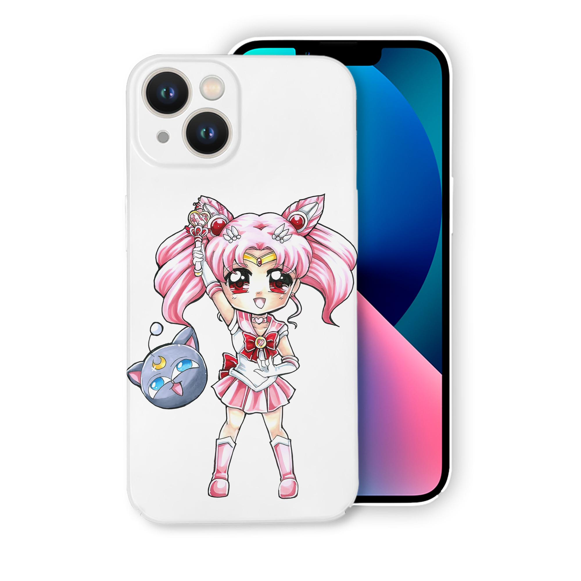 （画像用） 美少女戦士セーラームーン ちびうさ Sailor Moon Chibiusa Tsukino Usagi Small Lady Serenity 【iPhone 14シリーズ対応】ハードケース