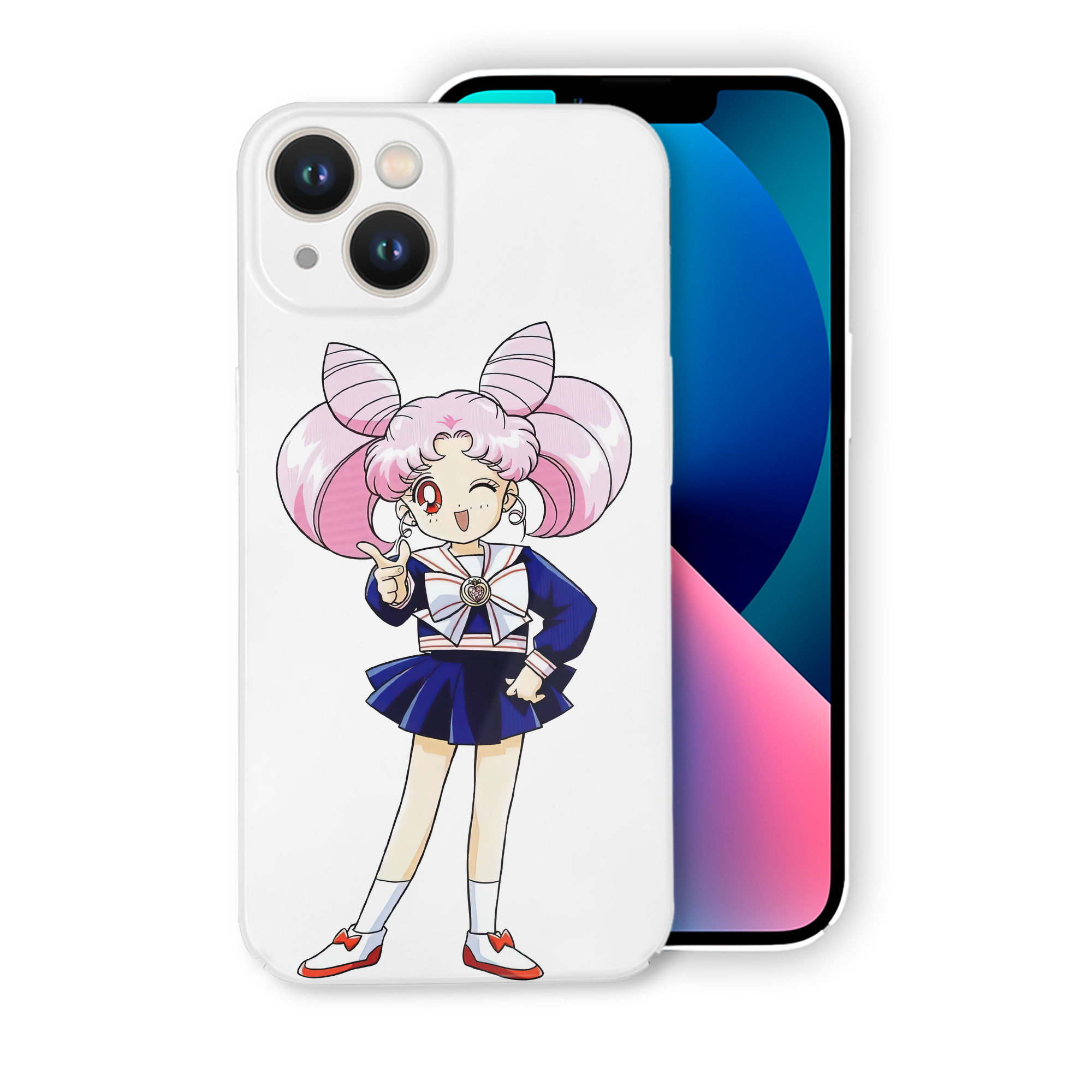 （画像用） 美少女戦士セーラームーン ちびうさ Sailor Moon Chibiusa Tsukino Usagi Small Lady Serenity 【iPhone 14シリーズ対応】ハードケース