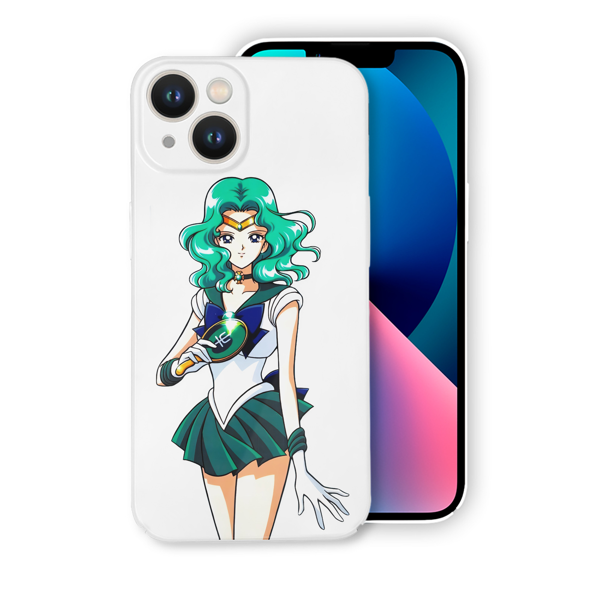 （画像用） 美少女戦士セーラームーン 海王 みちる（かいおう みちる） Sailor Moon Kaiou Michiru 【iPhone 14シリーズ対応】ハードケース