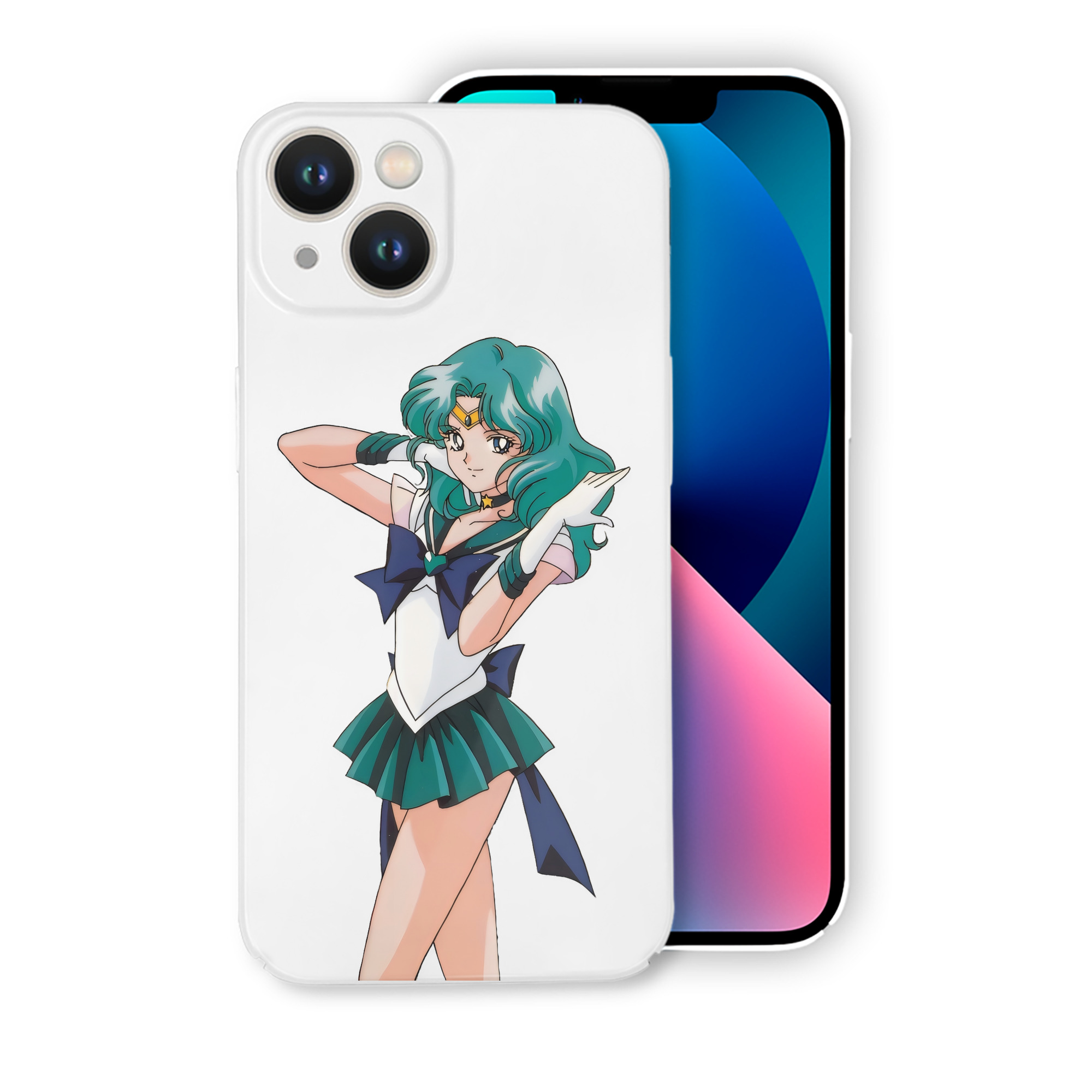 （画像用） 美少女戦士セーラームーン 海王 みちる（かいおう みちる） Sailor Moon Kaiou Michiru 【iPhone 14シリーズ対応】ハードケース