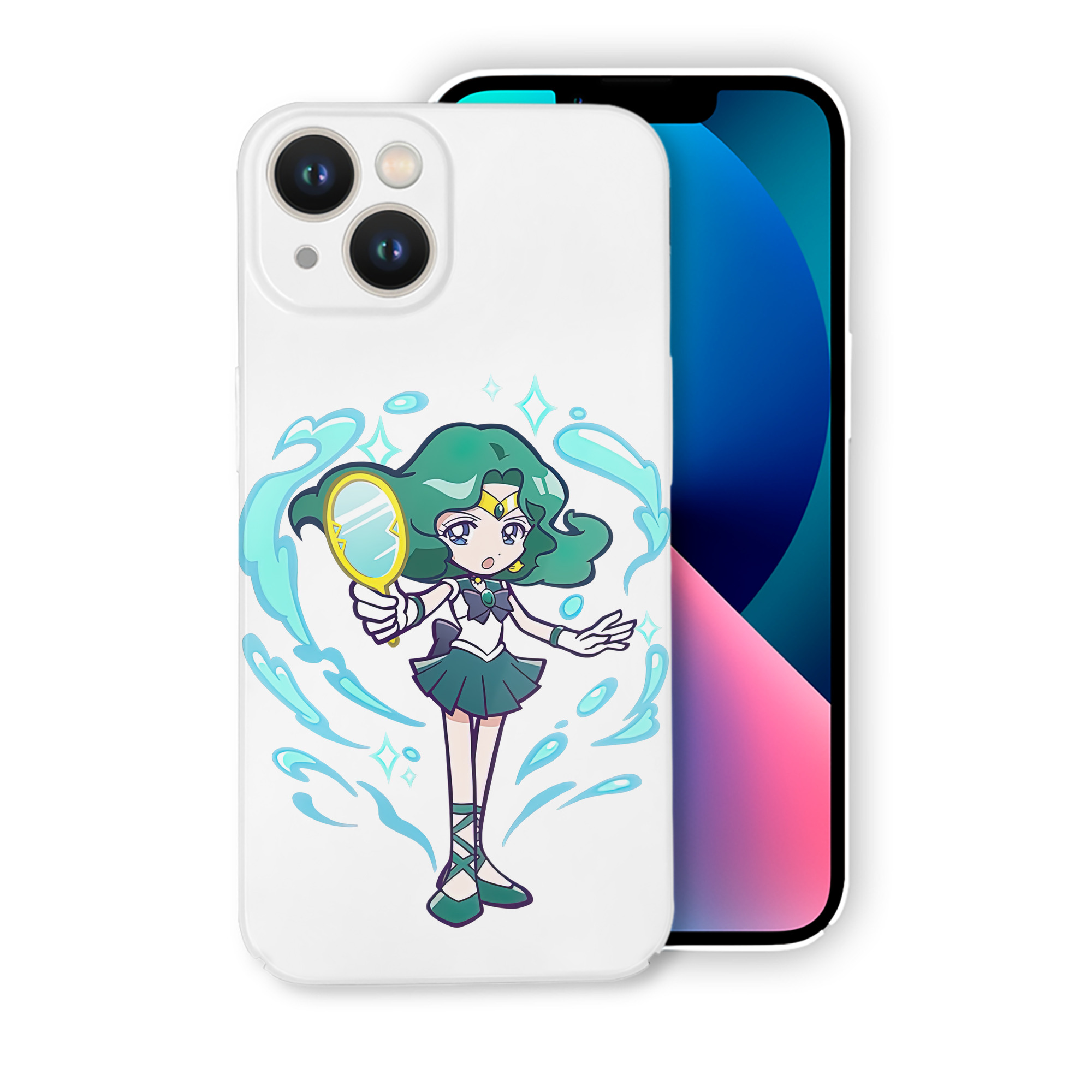 （画像用） 美少女戦士セーラームーン 海王 みちる（かいおう みちる） Sailor Moon Kaiou Michiru 【iPhone 14シリーズ対応】ハードケース