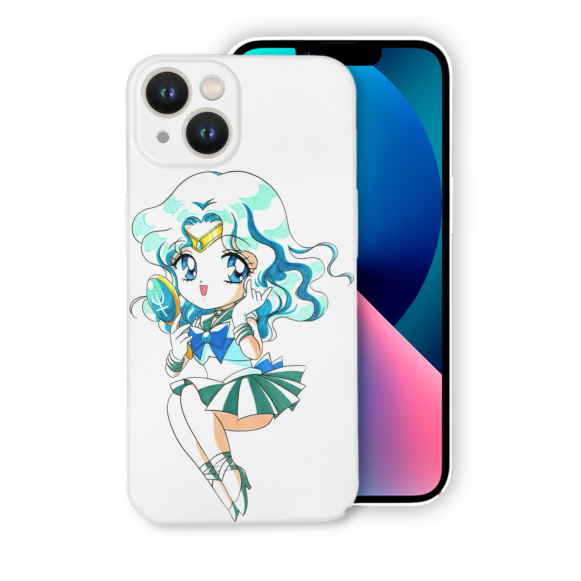 （画像用） 美少女戦士セーラームーン 海王 みちる（かいおう みちる） Sailor Moon Kaiou Michiru 【iPhone 14シリーズ対応】ハードケース