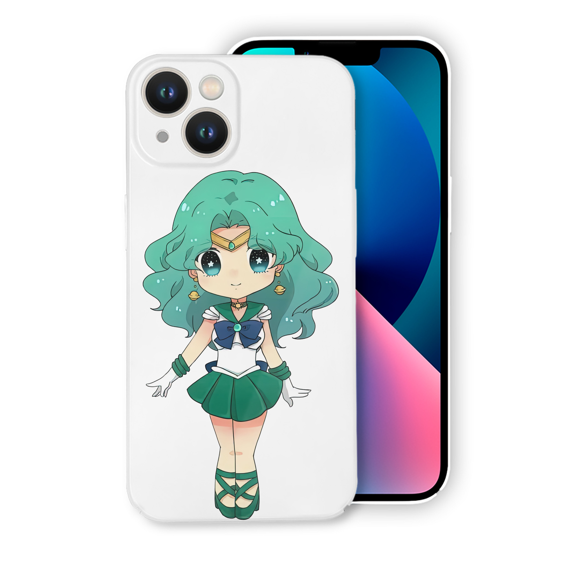 （画像用） 美少女戦士セーラームーン 海王 みちる（かいおう みちる） Sailor Moon Kaiou Michiru 【iPhone 14シリーズ対応】ハードケース
