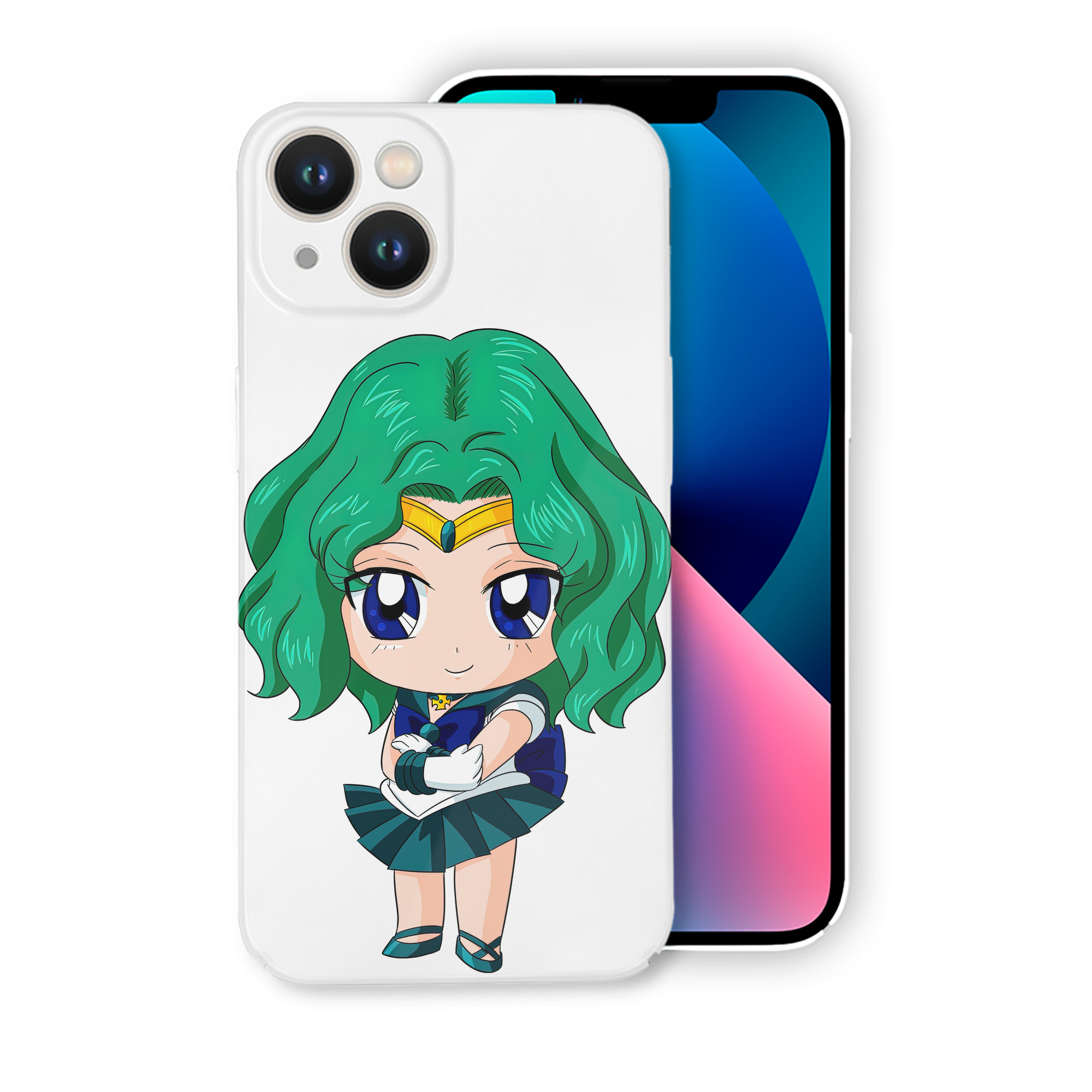 （画像用） 美少女戦士セーラームーン 海王 みちる（かいおう みちる） Sailor Moon Kaiou Michiru 【iPhone 14シリーズ対応】ハードケース