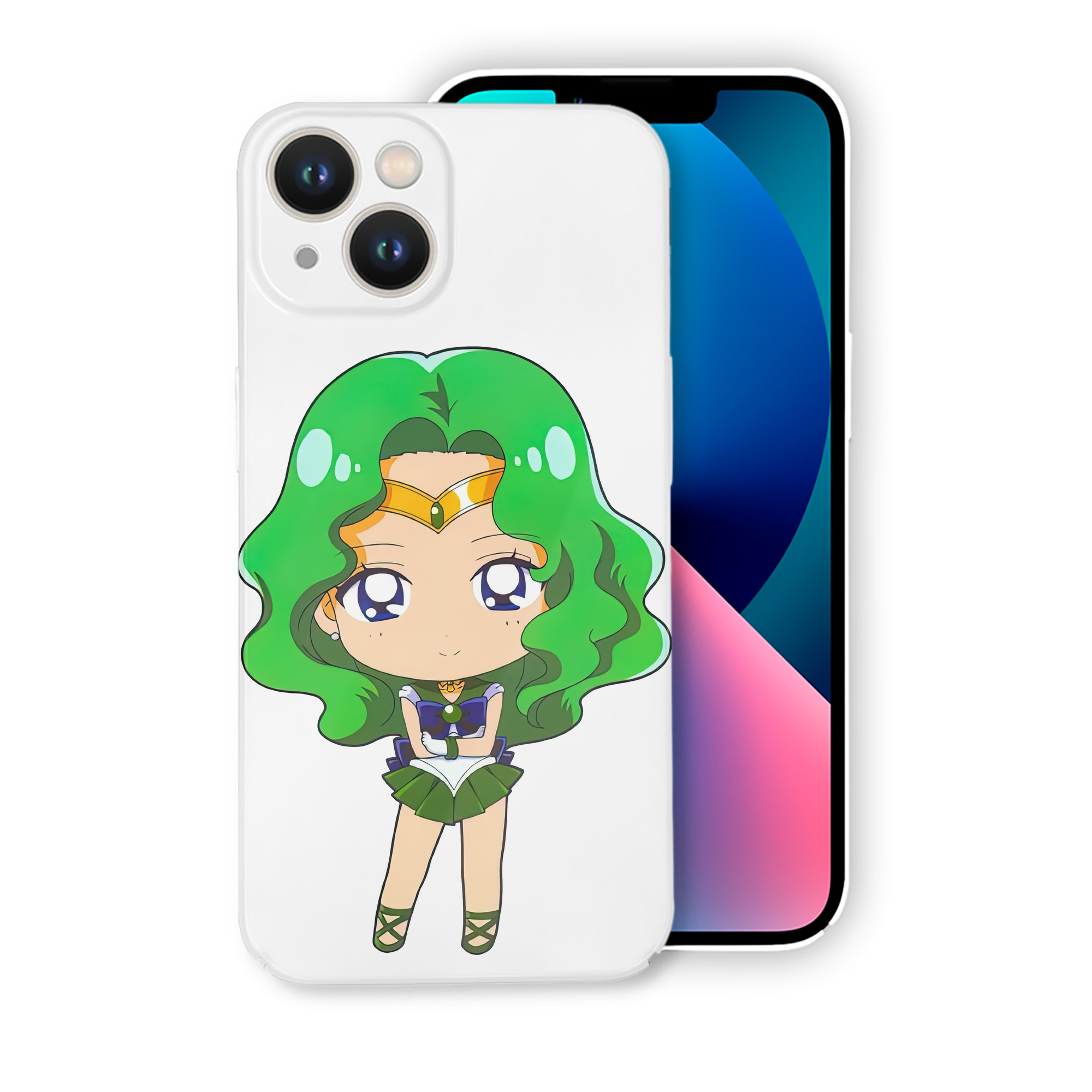 （画像用） 美少女戦士セーラームーン 海王 みちる（かいおう みちる） Sailor Moon Kaiou Michiru 【iPhone 14シリーズ対応】ハードケース