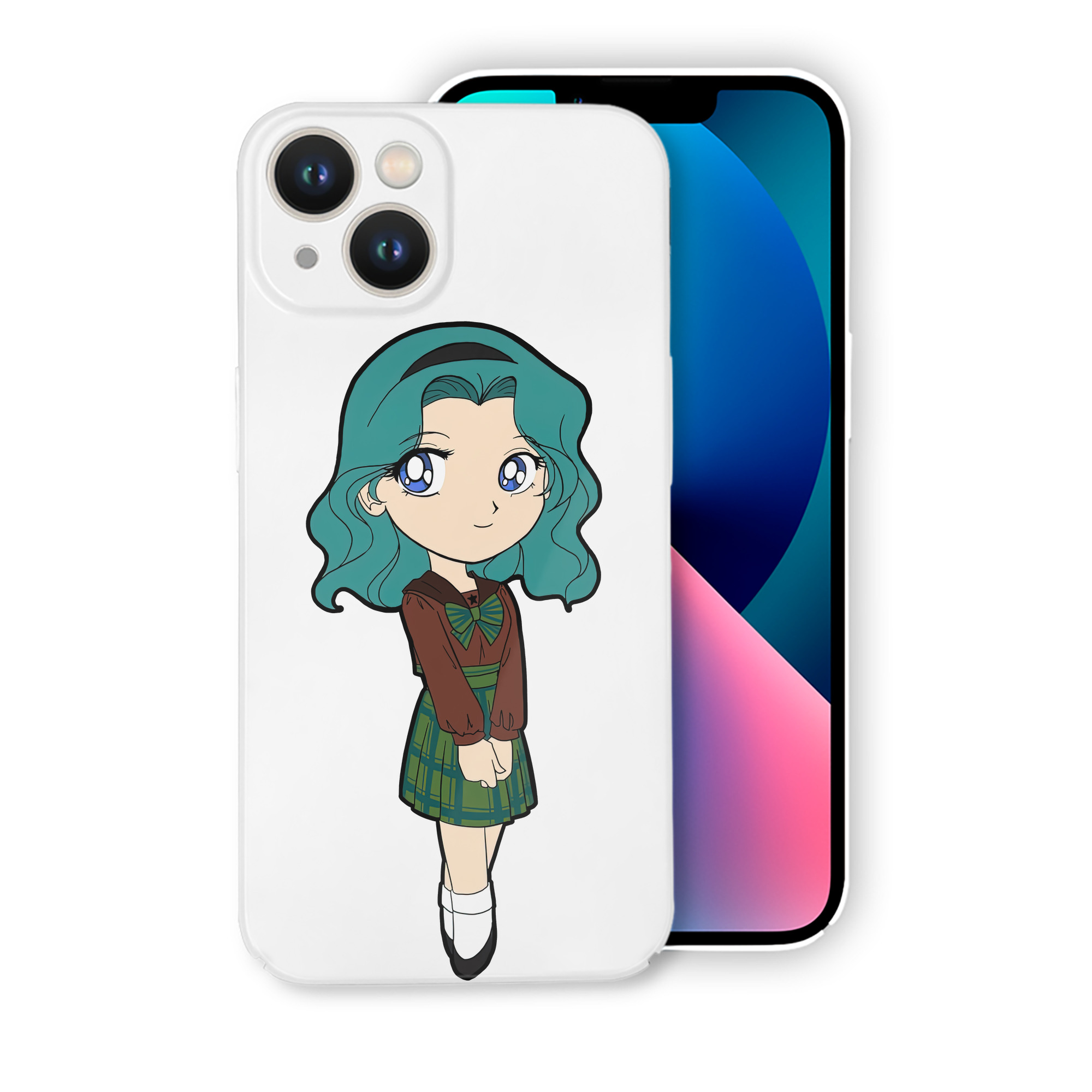 （画像用） 美少女戦士セーラームーン 海王 みちる（かいおう みちる） Sailor Moon Kaiou Michiru 【iPhone 14シリーズ対応】ハードケース