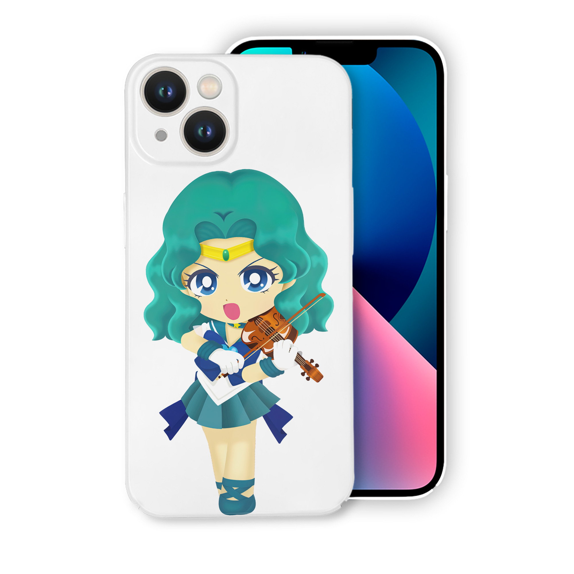（画像用） 美少女戦士セーラームーン 海王 みちる（かいおう みちる） Sailor Moon Kaiou Michiru 【iPhone 14シリーズ対応】ハードケース
