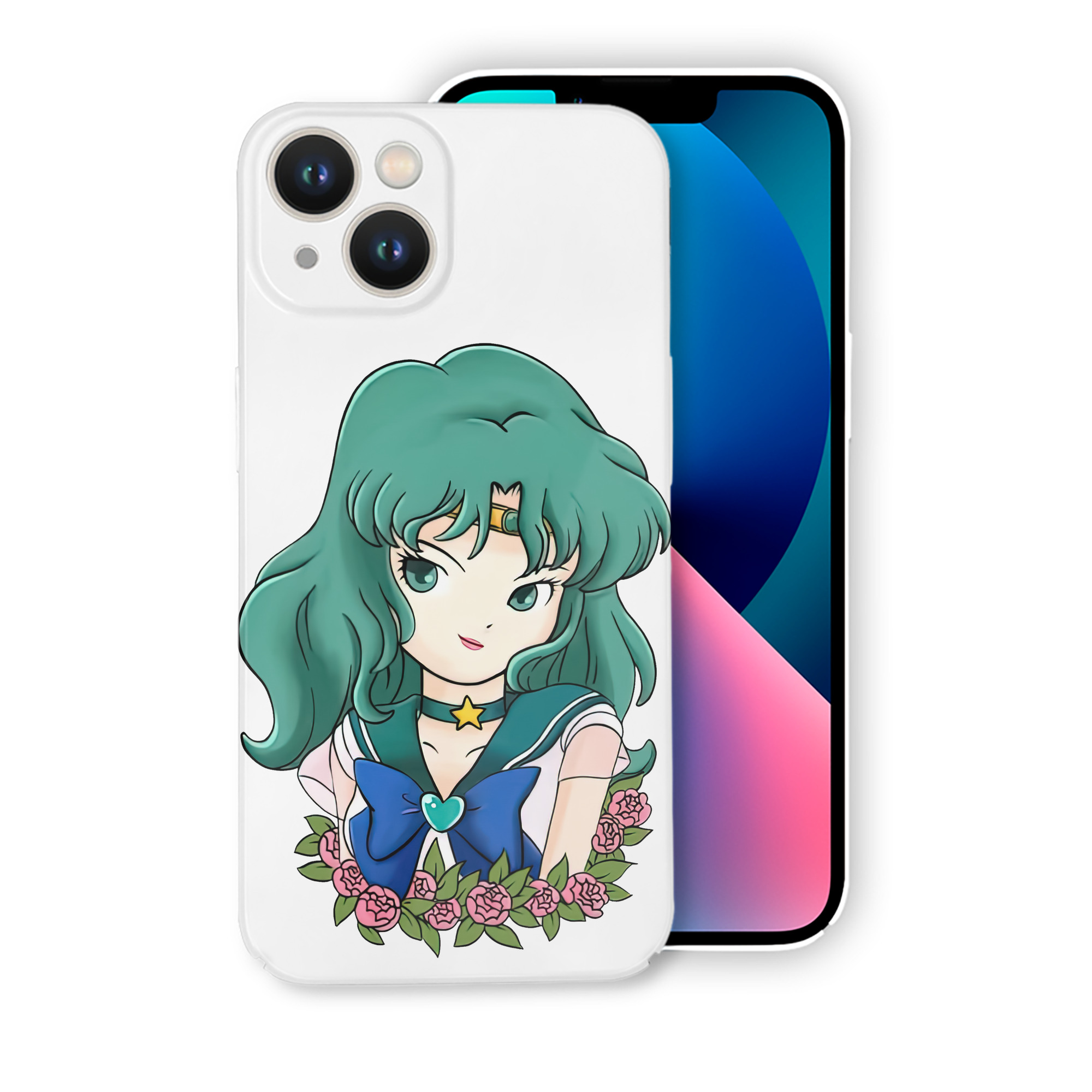 （画像用） 美少女戦士セーラームーン 海王 みちる（かいおう みちる） Sailor Moon Kaiou Michiru 【iPhone 14シリーズ対応】ハードケース