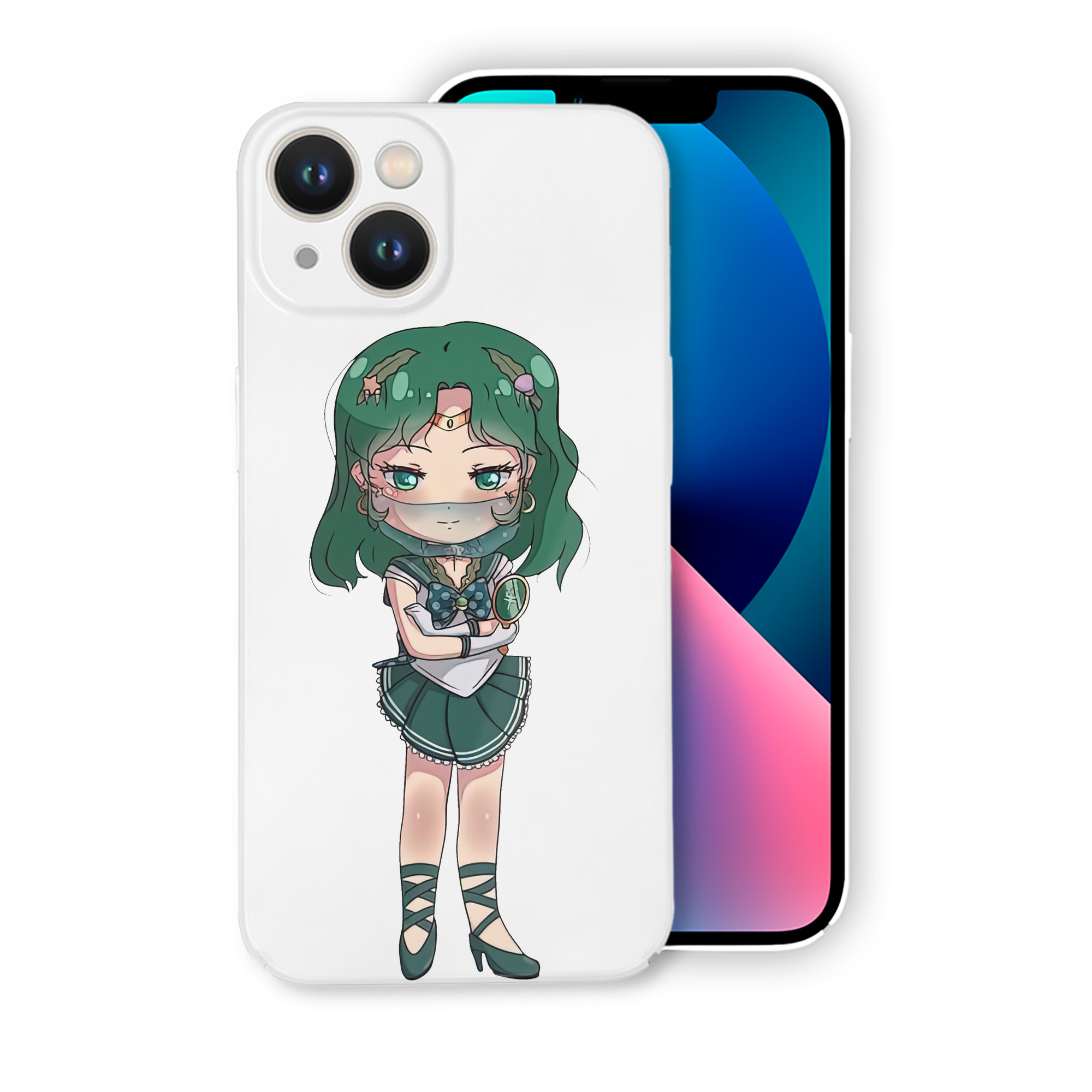 （画像用） 美少女戦士セーラームーン 海王 みちる（かいおう みちる） Sailor Moon Kaiou Michiru 【iPhone 14シリーズ対応】ハードケース