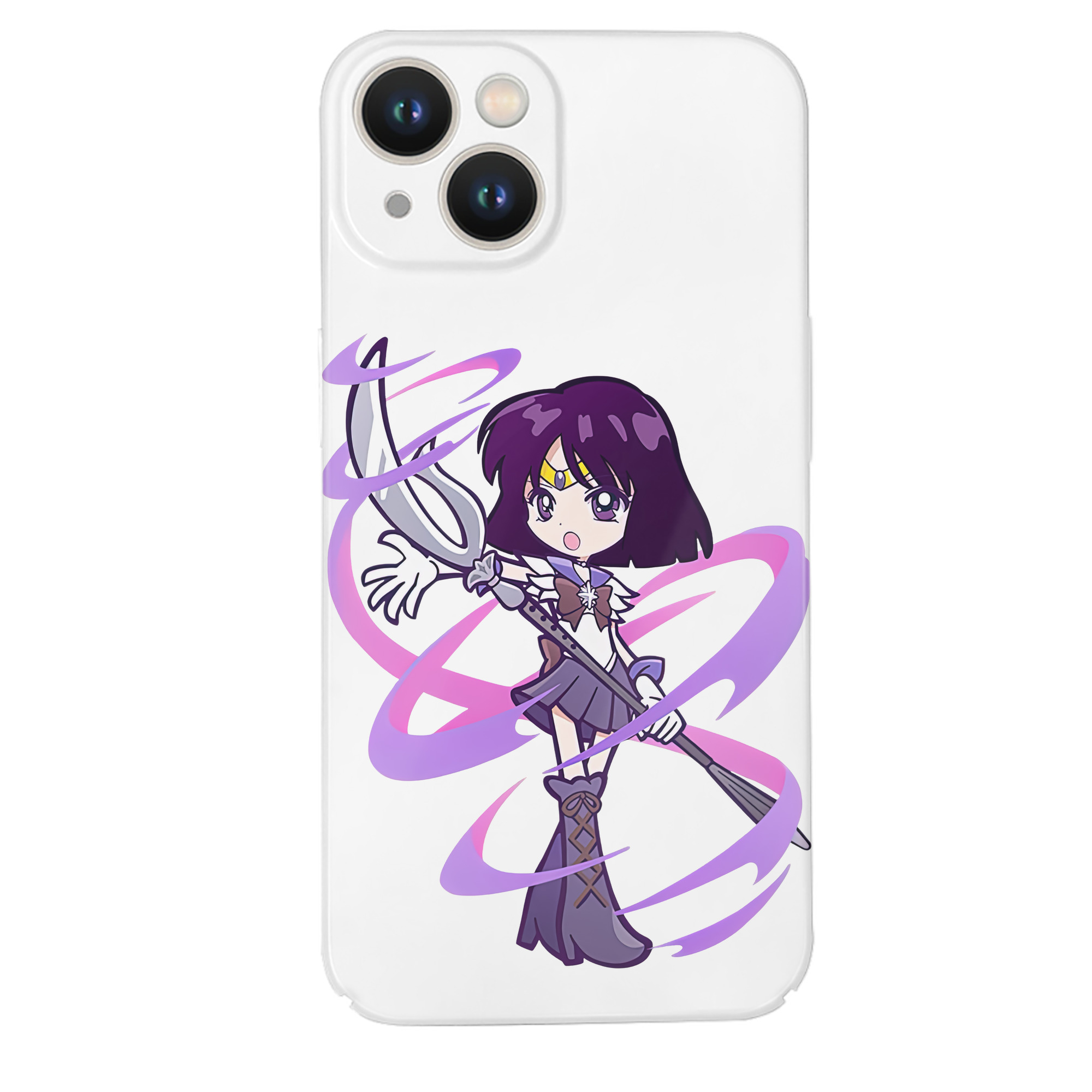（画像用） 美少女戦士セーラームーン 土萠ほたる Sailor Moon Tomoe Hotaru （セーラーサターン；Sailor Saturn） 【iPhone 14シリーズ対応】ハードケース