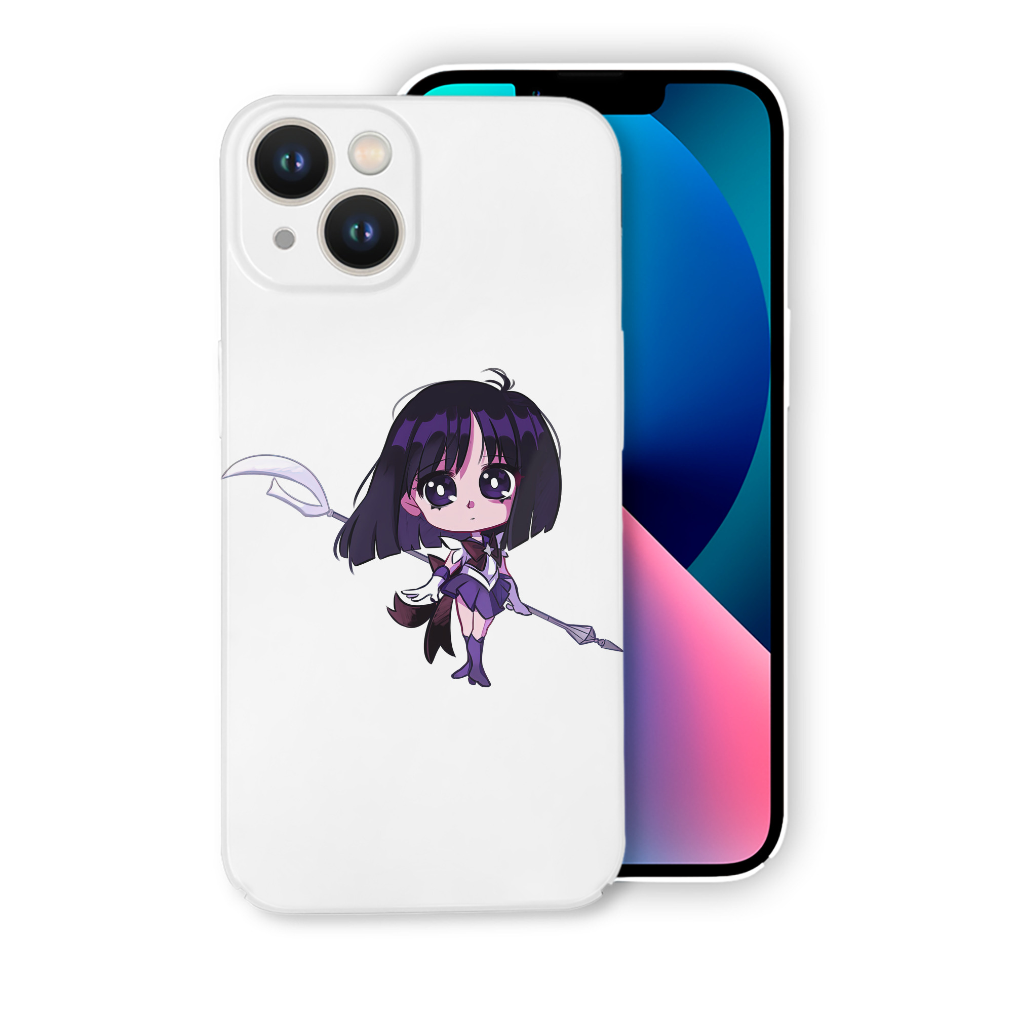 （画像用） 美少女戦士セーラームーン 土萠ほたる Sailor Moon Tomoe Hotaru （セーラーサターン；Sailor Saturn） 【iPhone 14シリーズ対応】ハードケース