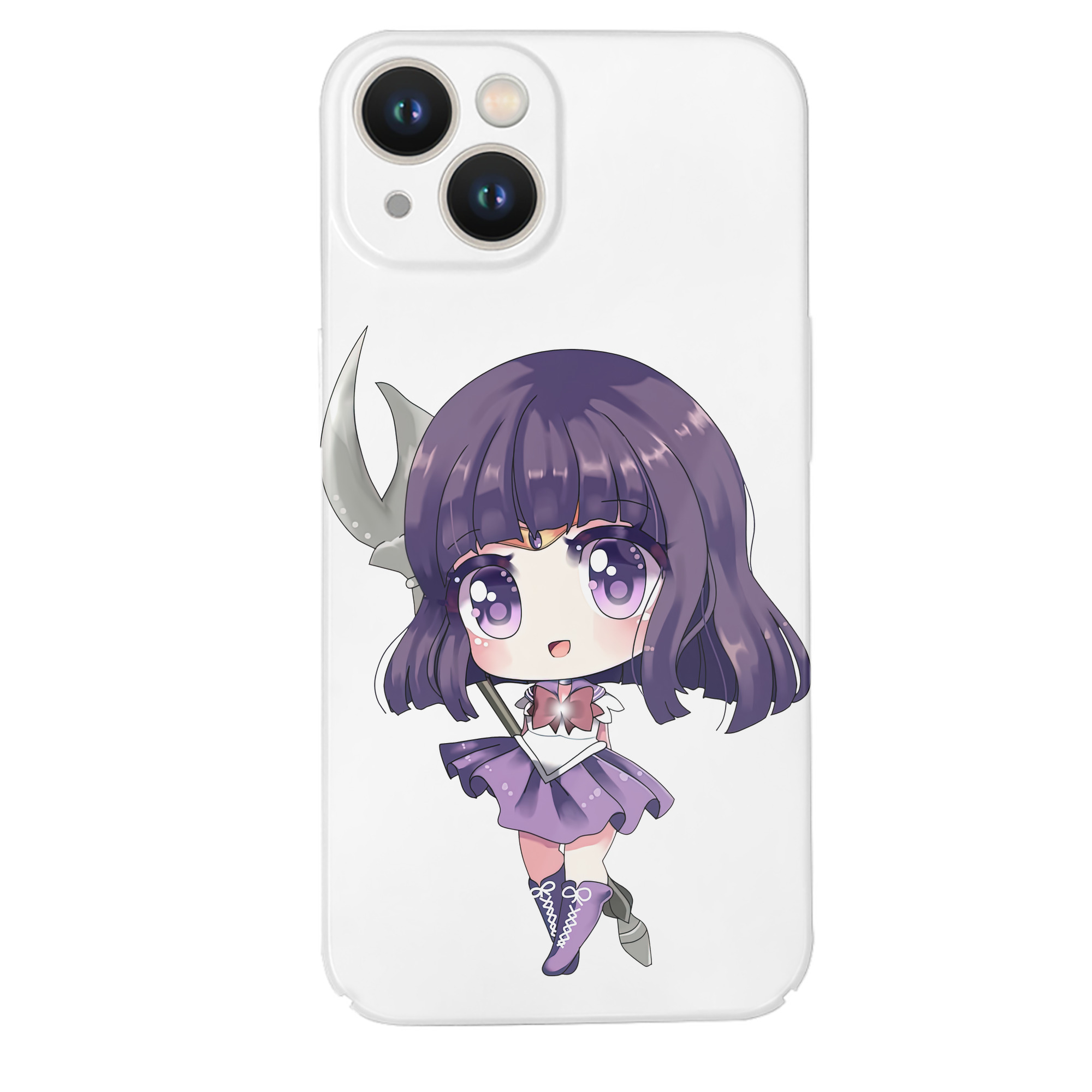（画像用） 美少女戦士セーラームーン 土萠ほたる Sailor Moon Tomoe Hotaru （セーラーサターン；Sailor Saturn） 【iPhone 14シリーズ対応】ハードケース