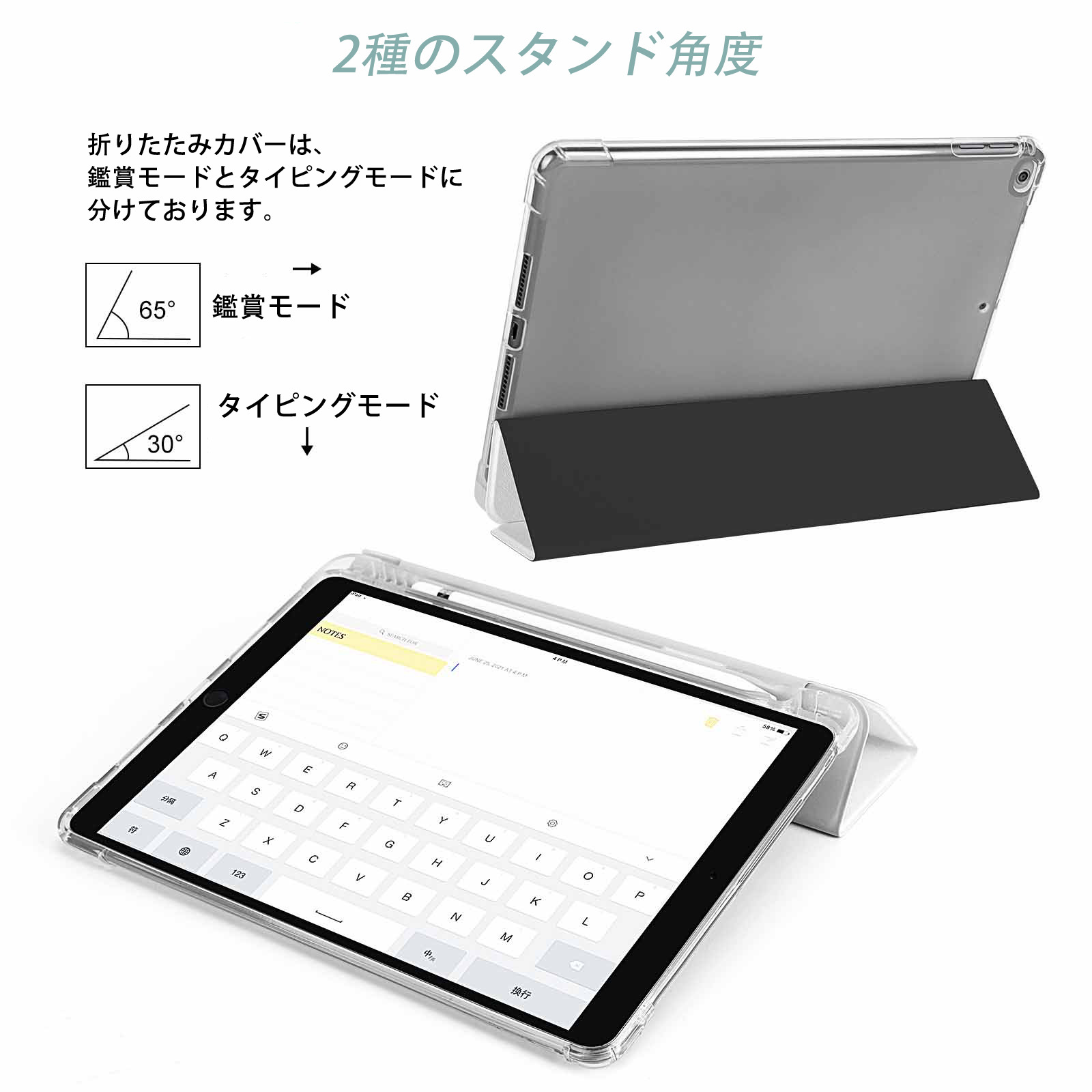 美少女戦士セーラームーン 月野 うさぎ つきの うさぎ Sailor Moon Tsukino Usagi IPad ケース ペン収納付き 三つ折りスタンド PUレザー×シリコン 対応機種9.5/10.5/10.9インチ