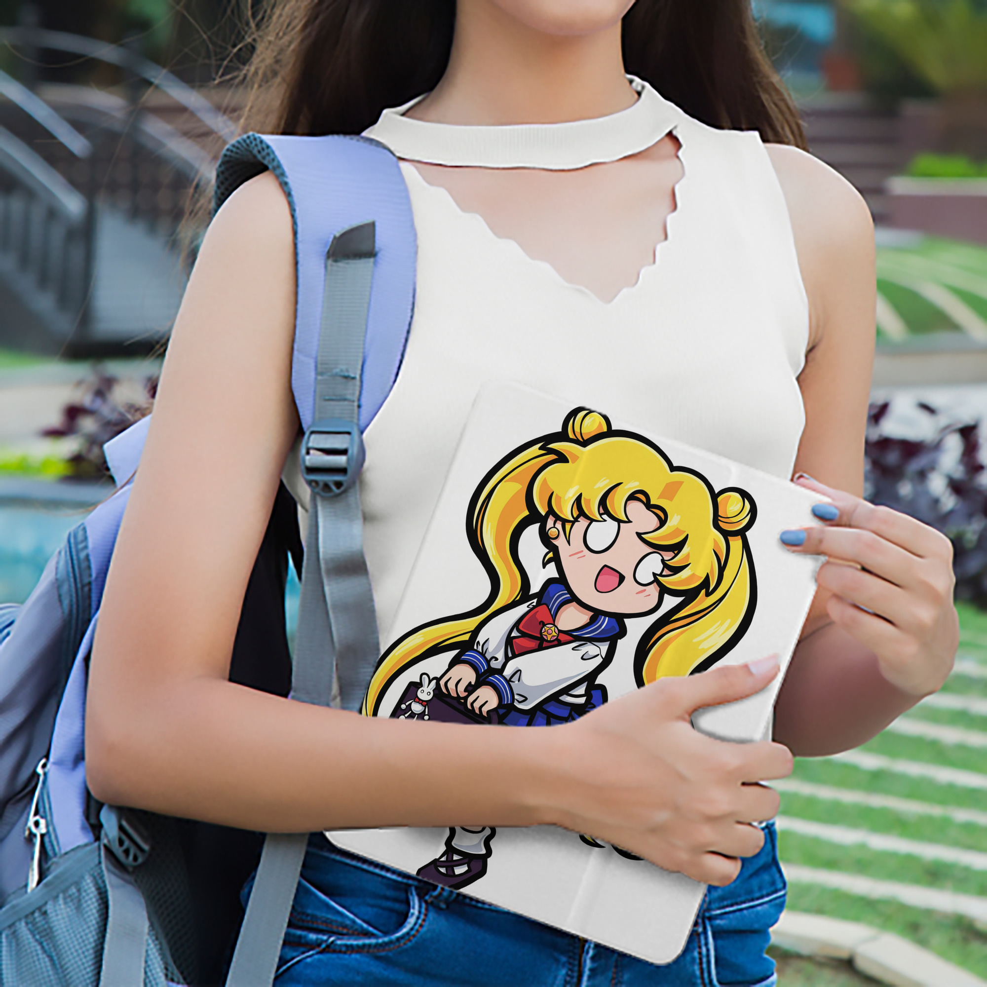 美少女戦士セーラームーン 愛野 美奈子 あいの みなこ Sailor Moon Aino Minako IPad ケース ペン収納付き 三つ折りスタンド PUレザー×シリコン 対応機種9.5/10.5/10.9インチ