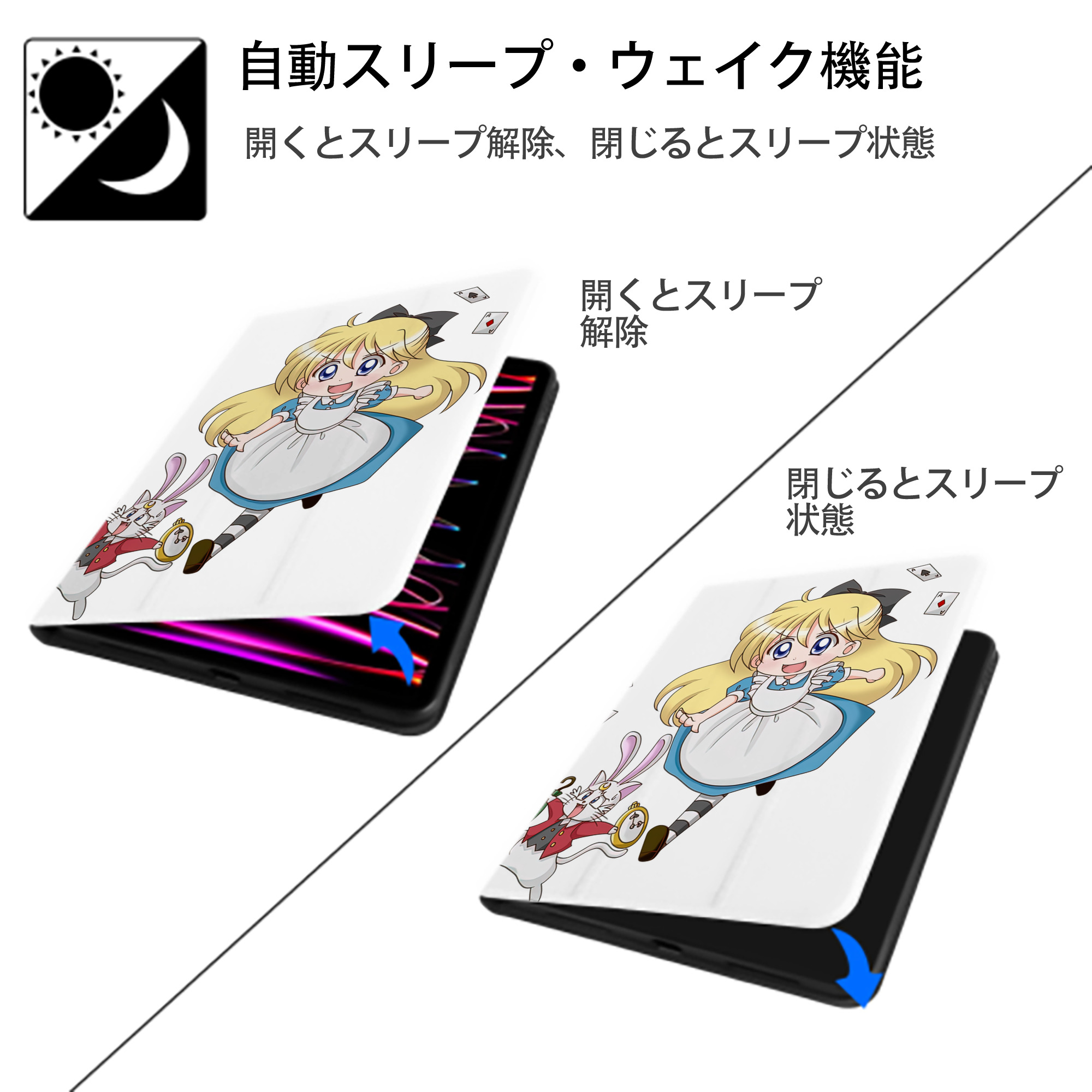 美少女戦士セーラームーン 愛野 美奈子 あいの みなこ Sailor Moon Aino Minako IPad ケース ペン収納付き 三つ折りスタンド PUレザー×シリコン 対応機種9.5/10.5/10.9インチ