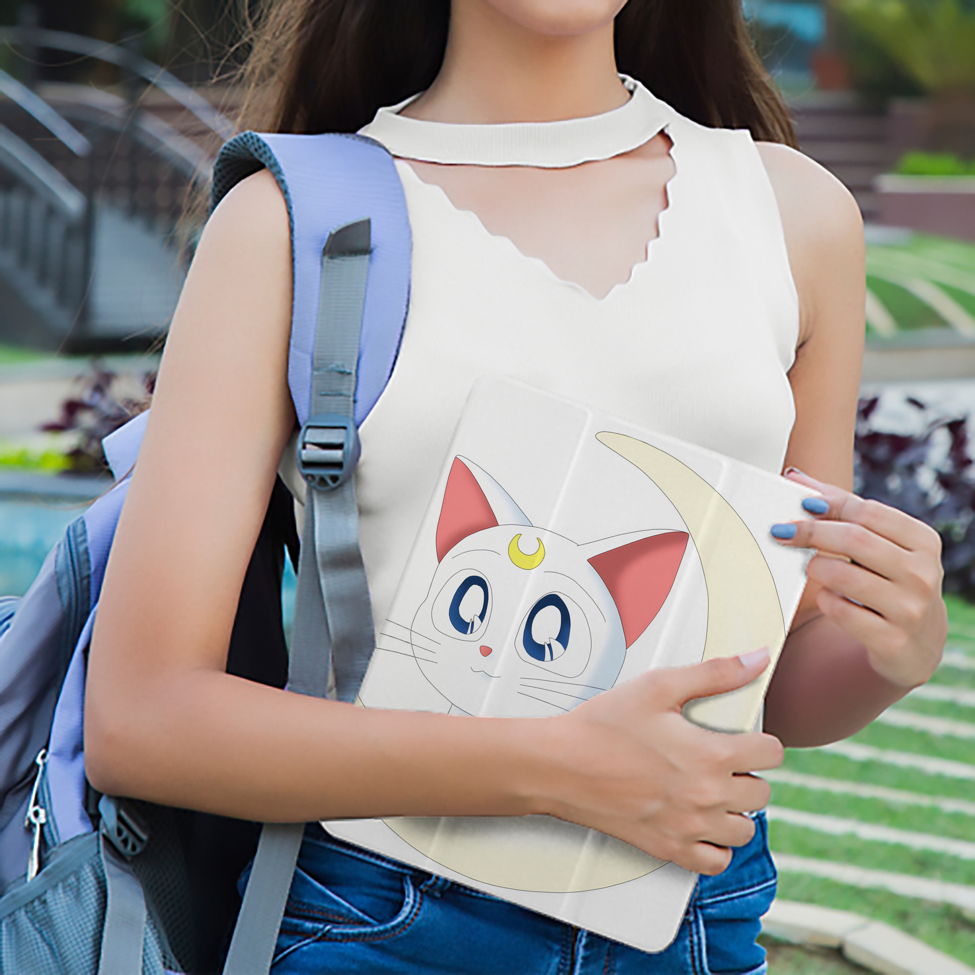 美少女戦士セーラームーン Sailor Moon IPad ケース ペン収納付き 三つ折りスタンド PUレザー×シリコン 対応機種9.5/10.5/10.9インチ