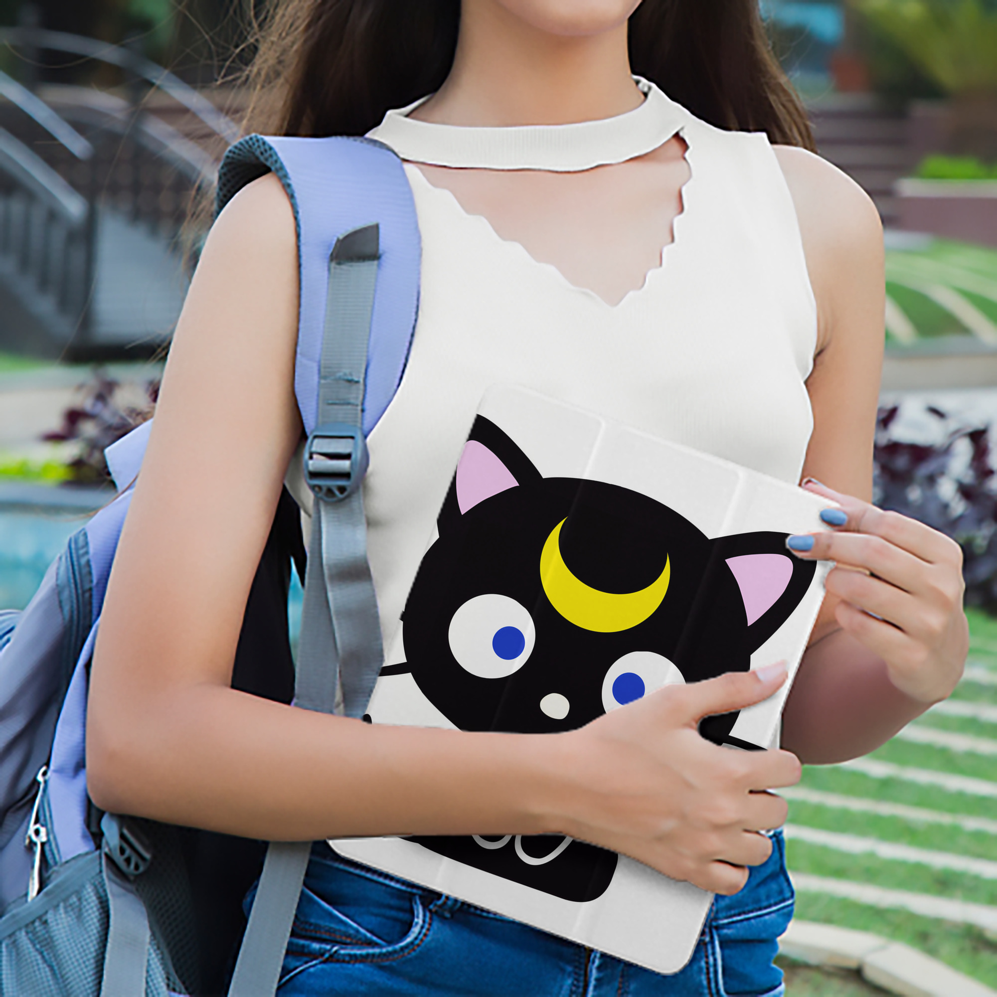 美少女戦士セーラームーン Sailor Moon IPad ケース ペン収納付き 三つ折りスタンド PUレザー×シリコン 対応機種9.5/10.5/10.9インチ