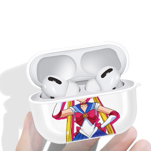 美少女戦士セーラームーン 月野 うさぎ つきの うさぎ Sailor Moon Tsukino Usagi 【AirPods Pro用】ハードシェル保護ケース 耐衝撃・防指紋・カラビナ付き商品仕様