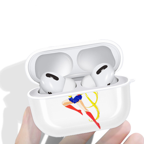 美少女戦士セーラームーン 月野 うさぎ つきの うさぎ Sailor Moon Tsukino Usagi 【AirPods Pro用】ハードシェル保護ケース 耐衝撃・防指紋・カラビナ付き商品仕様
