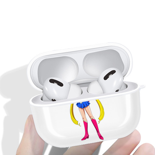 美少女戦士セーラームーン 月野 うさぎ つきの うさぎ Sailor Moon Tsukino Usagi 【AirPods Pro用】ハードシェル保護ケース 耐衝撃・防指紋・カラビナ付き商品仕様