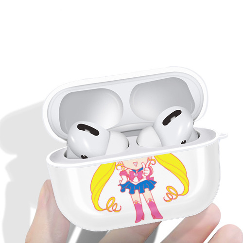 美少女戦士セーラームーン 月野 うさぎ つきの うさぎ Sailor Moon Tsukino Usagi 【AirPods Pro用】ハードシェル保護ケース 耐衝撃・防指紋・カラビナ付き商品仕様