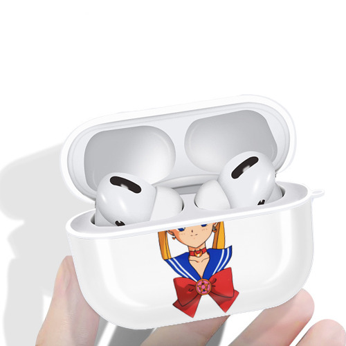 美少女戦士セーラームーン 月野 うさぎ つきの うさぎ Sailor Moon Tsukino Usagi 【AirPods Pro用】ハードシェル保護ケース 耐衝撃・防指紋・カラビナ付き商品仕様