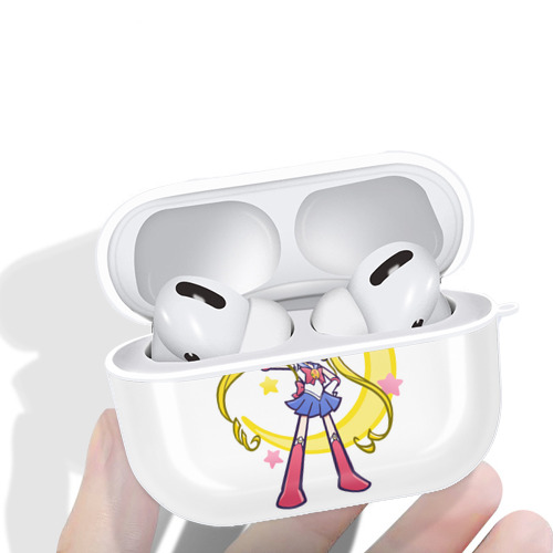 美少女戦士セーラームーン 月野 うさぎ つきの うさぎ Sailor Moon Tsukino Usagi 【AirPods Pro用】ハードシェル保護ケース 耐衝撃・防指紋・カラビナ付き商品仕様