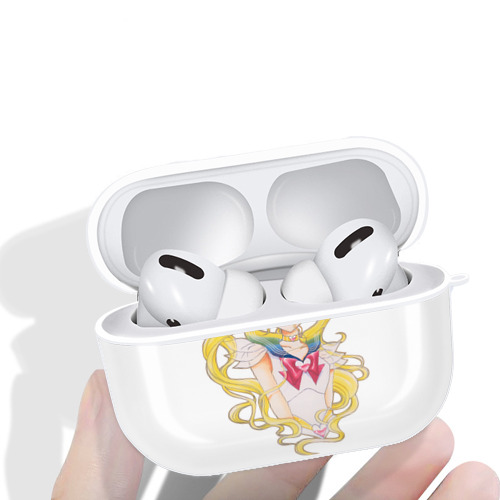 美少女戦士セーラームーン 月野 うさぎ つきの うさぎ Sailor Moon Tsukino Usagi 【AirPods Pro用】ハードシェル保護ケース 耐衝撃・防指紋・カラビナ付き商品仕様