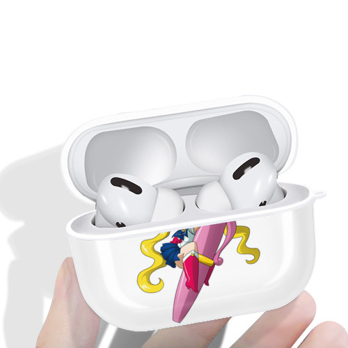 美少女戦士セーラームーン 月野 うさぎ つきの うさぎ Sailor Moon Tsukino Usagi 【AirPods Pro用】ハードシェル保護ケース 耐衝撃・防指紋・カラビナ付き商品仕様