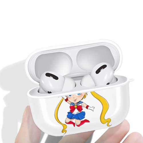 美少女戦士セーラームーン 月野 うさぎ つきの うさぎ Sailor Moon Tsukino Usagi 【AirPods Pro用】ハードシェル保護ケース 耐衝撃・防指紋・カラビナ付き商品仕様
