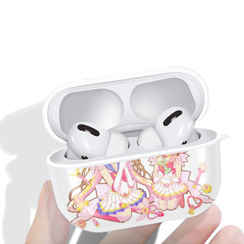 美少女戦士セーラームーン 月野 うさぎ つきの うさぎ Sailor Moon Tsukino Usagi 【AirPods Pro用】ハードシェル保護ケース 耐衝撃・防指紋・カラビナ付き商品仕様
