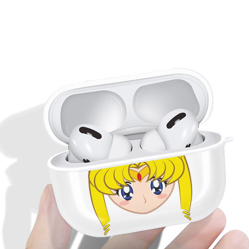 美少女戦士セーラームーン 月野 うさぎ つきの うさぎ Sailor Moon Tsukino Usagi 【AirPods Pro用】ハードシェル保護ケース 耐衝撃・防指紋・カラビナ付き商品仕様