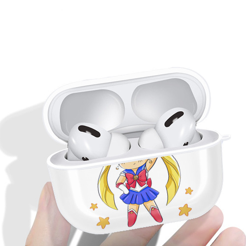 美少女戦士セーラームーン 月野 うさぎ つきの うさぎ Sailor Moon Tsukino Usagi 【AirPods Pro用】ハードシェル保護ケース 耐衝撃・防指紋・カラビナ付き商品仕様