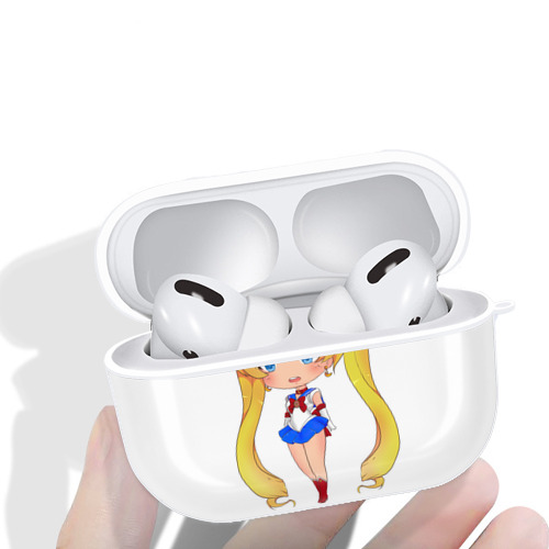 美少女戦士セーラームーン 月野 うさぎ つきの うさぎ Sailor Moon Tsukino Usagi 【AirPods Pro用】ハードシェル保護ケース 耐衝撃・防指紋・カラビナ付き商品仕様