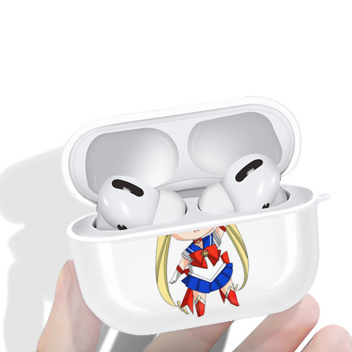 美少女戦士セーラームーン 月野 うさぎ つきの うさぎ Sailor Moon Tsukino Usagi 【AirPods Pro用】ハードシェル保護ケース 耐衝撃・防指紋・カラビナ付き商品仕様