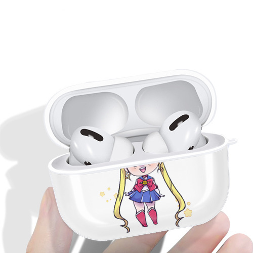 美少女戦士セーラームーン 月野 うさぎ つきの うさぎ Sailor Moon Tsukino Usagi 【AirPods Pro用】ハードシェル保護ケース 耐衝撃・防指紋・カラビナ付き商品仕様