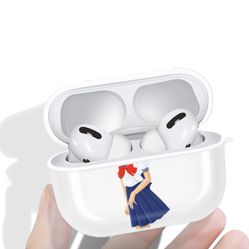 美少女戦士セーラームーン 水野 亜美 みずの あみ Sailor Moon Mizuno Ami 【AirPods Pro用】ハードシェル保護ケース 耐衝撃・防指紋・カラビナ付き商品仕様