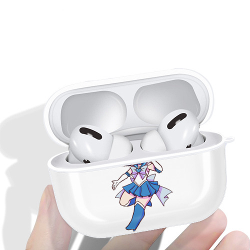美少女戦士セーラームーン 水野 亜美 みずの あみ Sailor Moon Mizuno Ami 【AirPods Pro用】ハードシェル保護ケース 耐衝撃・防指紋・カラビナ付き商品仕様
