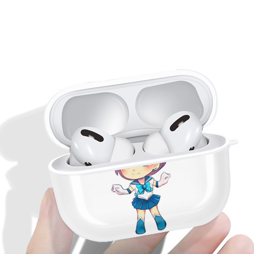 美少女戦士セーラームーン 水野 亜美 みずの あみ Sailor Moon Mizuno Ami 【AirPods Pro用】ハードシェル保護ケース 耐衝撃・防指紋・カラビナ付き商品仕様