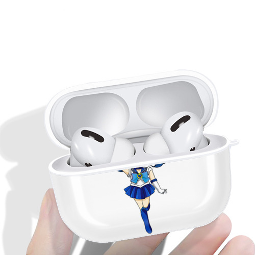 美少女戦士セーラームーン 水野 亜美 みずの あみ Sailor Moon Mizuno Ami 【AirPods Pro用】ハードシェル保護ケース 耐衝撃・防指紋・カラビナ付き商品仕様