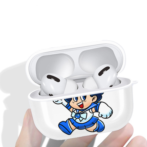美少女戦士セーラームーン 水野 亜美 みずの あみ Sailor Moon Mizuno Ami 【AirPods Pro用】ハードシェル保護ケース 耐衝撃・防指紋・カラビナ付き商品仕様