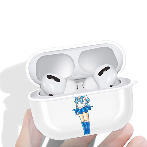 美少女戦士セーラームーン 水野 亜美 みずの あみ Sailor Moon Mizuno Ami 【AirPods Pro用】ハードシェル保護ケース 耐衝撃・防指紋・カラビナ付き商品仕様