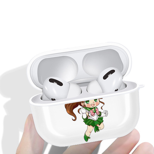 美少女戦士セーラームーン 木野 まこと きの まこと Sailor Moon Kino Makoto （セーラージュピター；Sailor Jupiter） 【AirPods Pro用】ハードシェル保護ケース 耐衝撃・防指紋・カラビナ付き商品仕様