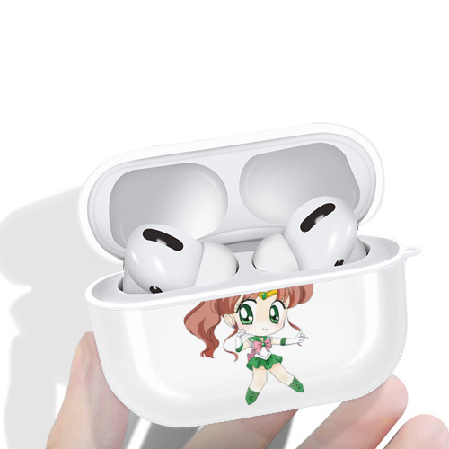 美少女戦士セーラームーン 木野 まこと きの まこと Sailor Moon Kino Makoto （セーラージュピター；Sailor Jupiter） 【AirPods Pro用】ハードシェル保護ケース 耐衝撃・防指紋・カラビナ付き商品仕様