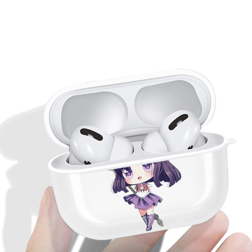 美少女戦士セーラームーン 土萠ほたる Sailor Moon Tomoe Hotaru （セーラーサターン；Sailor Saturn） 【AirPods Pro用】ハードシェル保護ケース 耐衝撃・防指紋・カラビナ付き商品仕様
